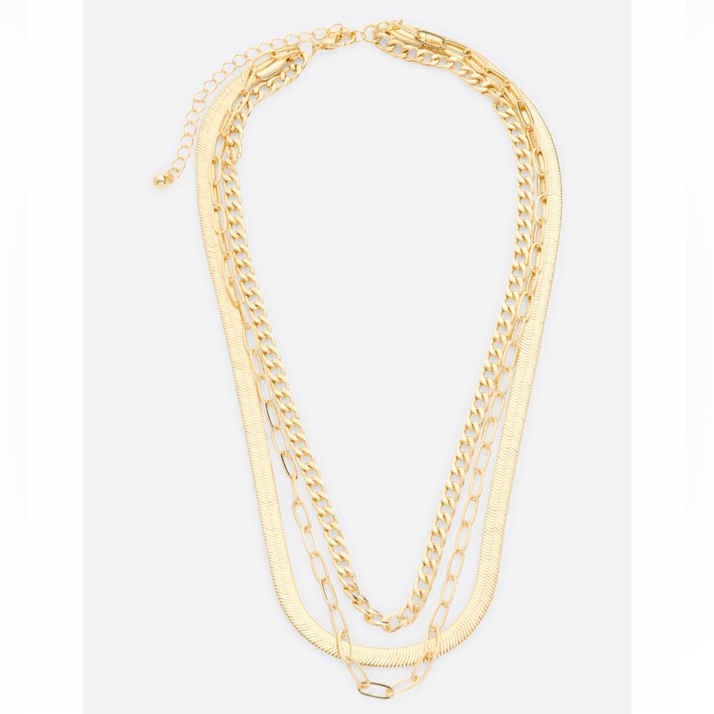 Chic Gold Multi-Layer Necklace